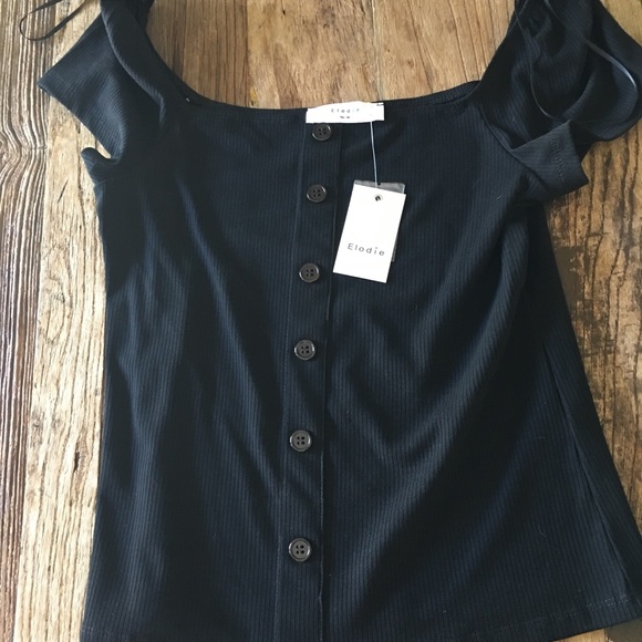 Black off the shoulder top - Picture 1 of 3